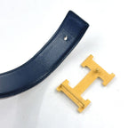 Hermes Constance H Reversible Belt Leather Brown Black Gold — view 7