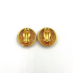 Louis Vuitton CC Logo Matelasse Gold Plated Earrings — view 3