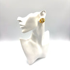 Louis Vuitton CC Logo Matelasse Gold Plated Earrings — view 8