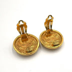 Louis Vuitton CC Logo Matelasse Gold Plated Earrings — view 5