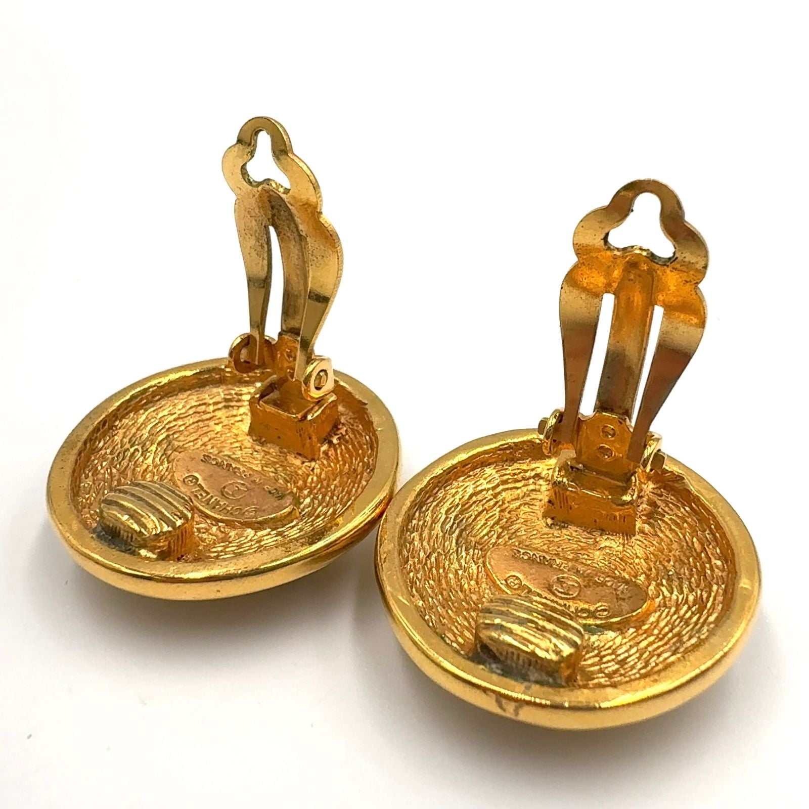 Louis Vuitton CC Logo Matelasse Gold Plated Earrings — view 7