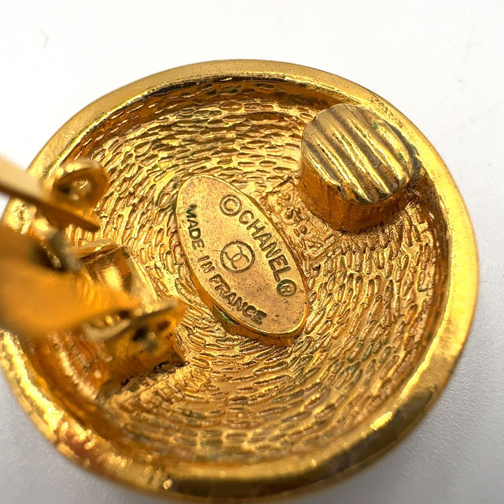 Louis Vuitton CC Logo Matelasse Gold Plated Earrings — view 4
