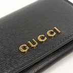 Gucci Card Case Script Business Leather — view 5