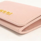 Gucci Card Case Script Business Leather — view 5