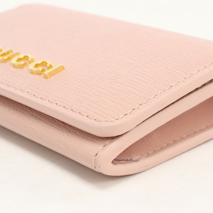 Gucci Card Case Script Business Leather — view 5