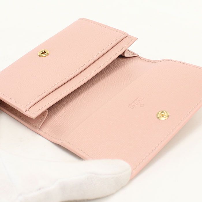 Gucci Card Case Script Business Leather — view 3