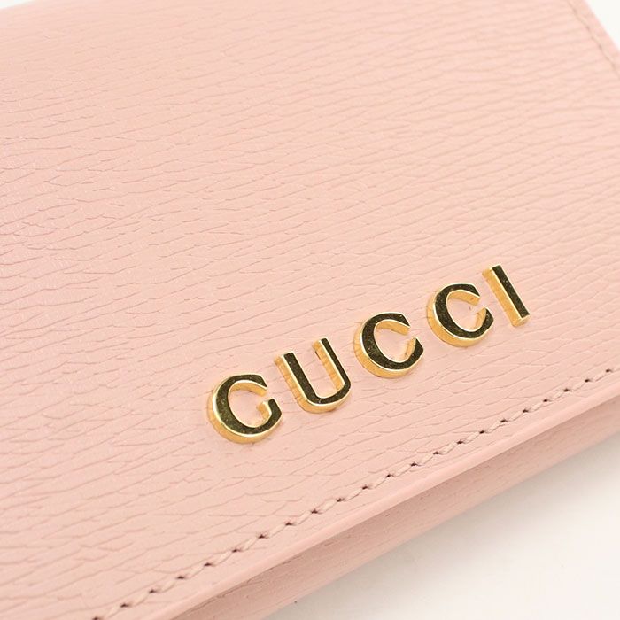 Gucci Card Case Script Business Leather — view 6