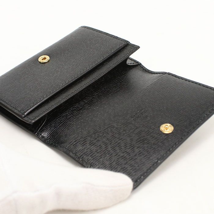 Gucci Card Case Script Business Leather — view 3