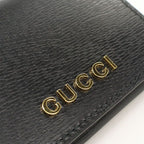 Gucci Card Case Script Business Leather — view 6