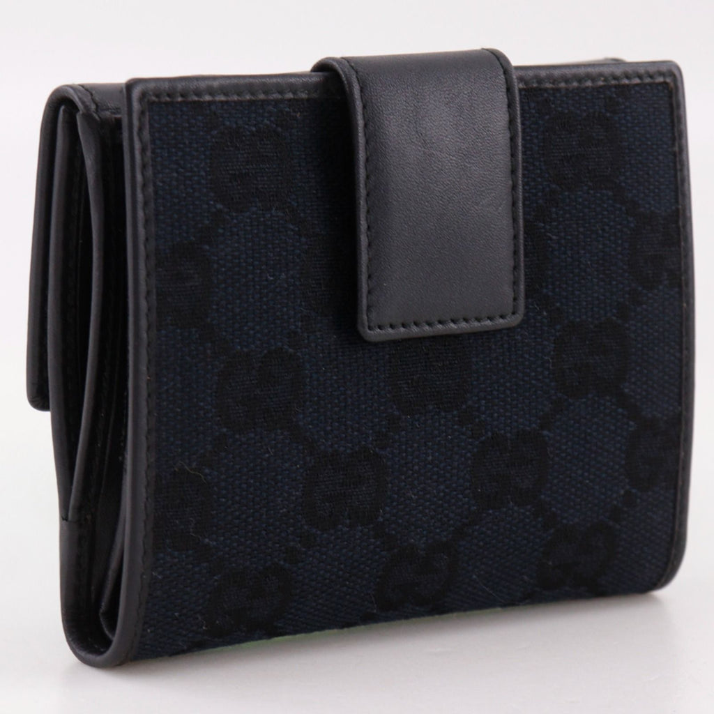 Gucci Compact Wallet 035 GG Canvas Black Bifold — view 3