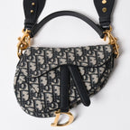 Dior Saddle Mini Bag M ZQ Oblique Navy — view 2