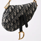 Dior Saddle Mini Bag M ZQ Oblique Navy — view 5