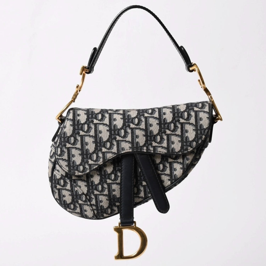Dior Saddle Mini Bag M ZQ Oblique Navy — view 4