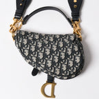 Dior Saddle Mini Bag M ZQ Oblique Navy — view 3
