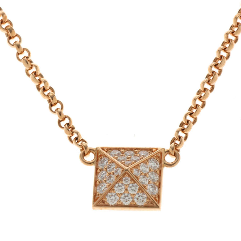 Hermes Clou de H Necklace Pink Gold 18k Diamond