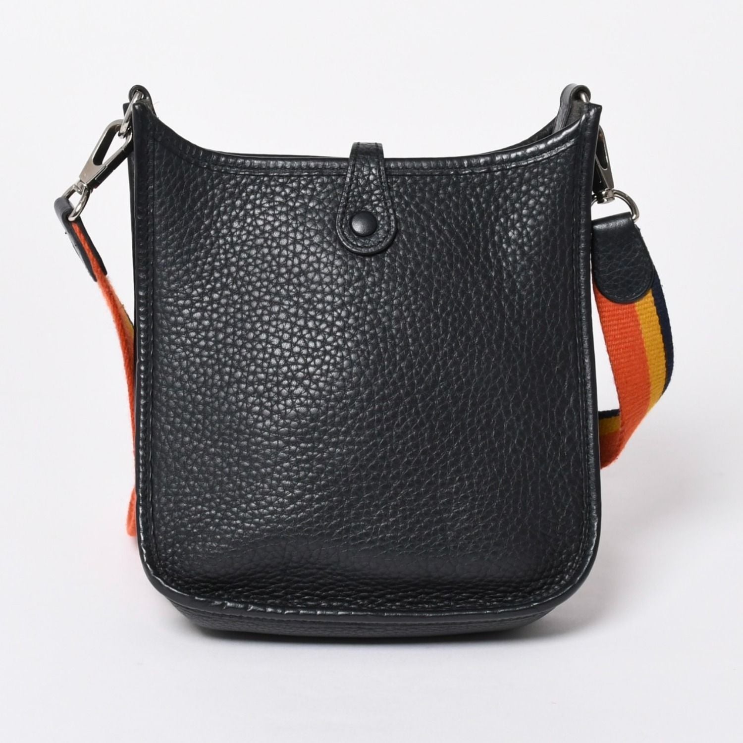 Hermes Evelyne TPM Shoulder Bag Taurillon Clemence Black Silver — view 2