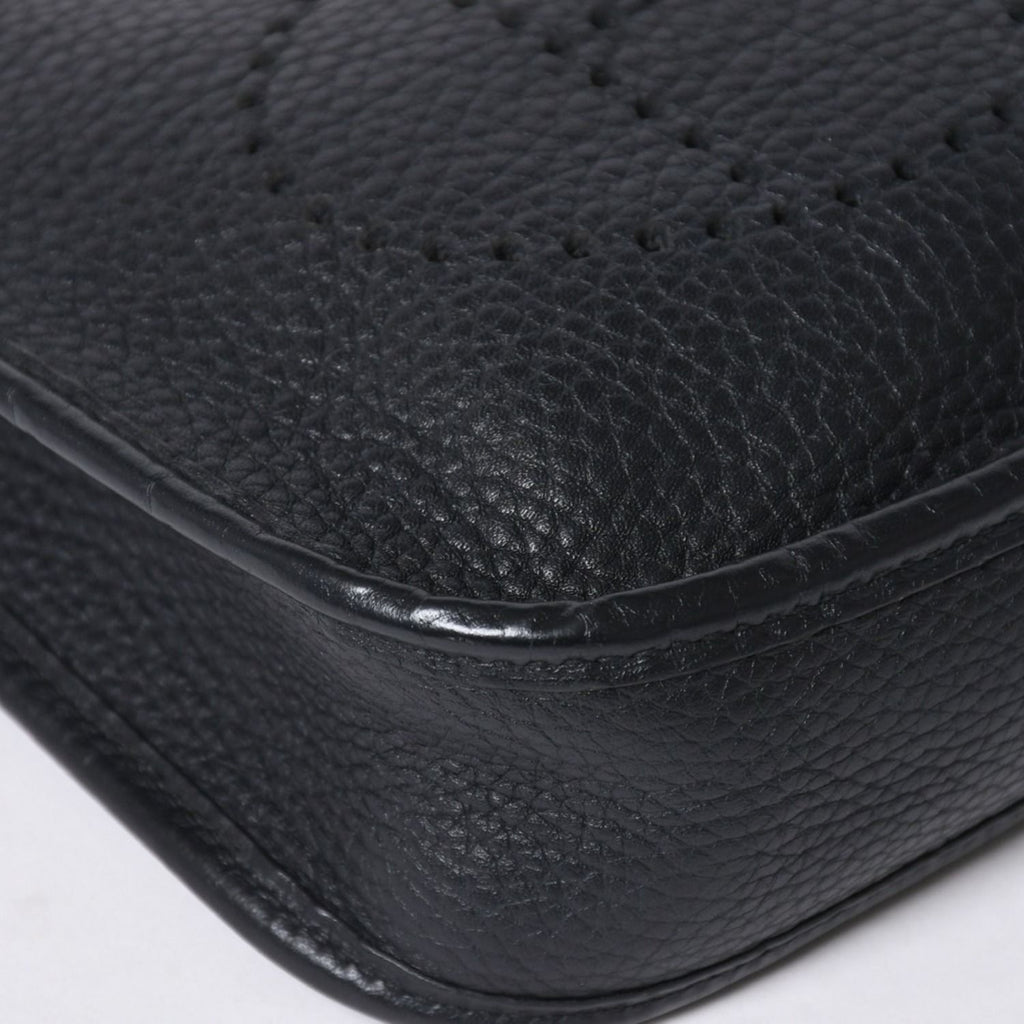 Hermes Evelyne TPM Shoulder Bag Taurillon Clemence Black Silver — view 6