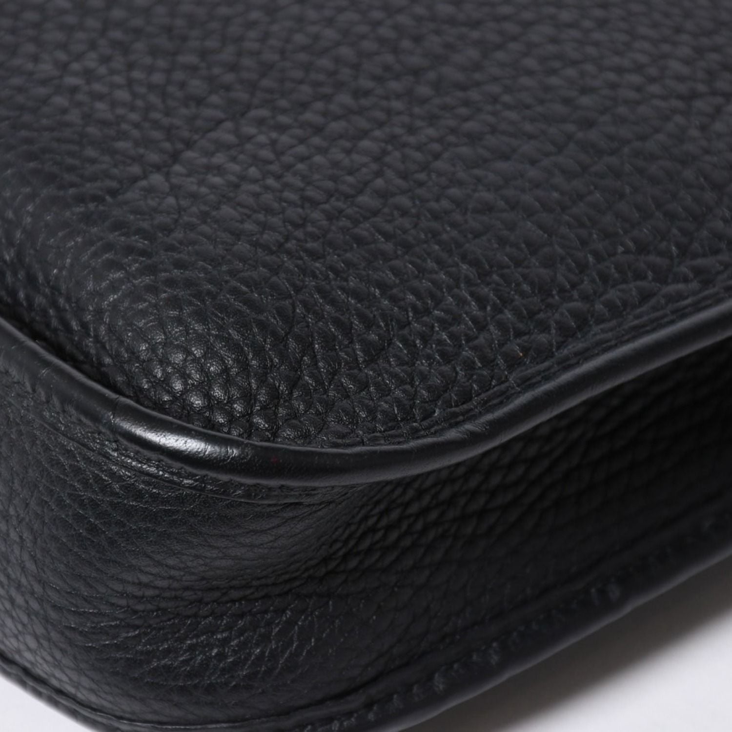 Hermes Evelyne TPM Shoulder Bag Taurillon Clemence Black Silver — view 7