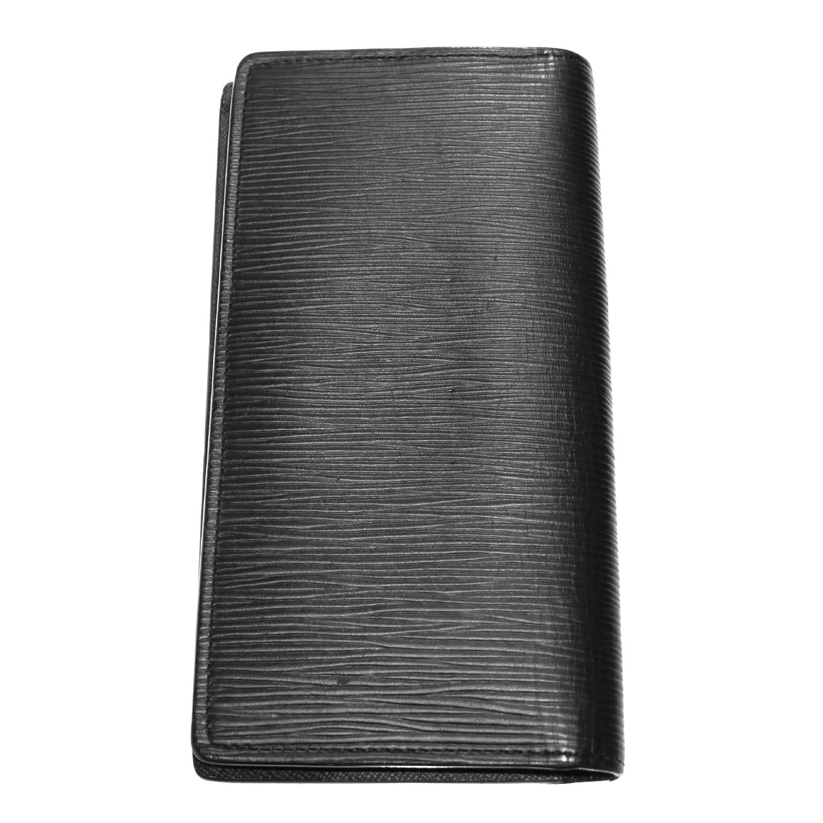 Louis Vuitton Portefeuille Brazza Epi Noir Wallet — view 4