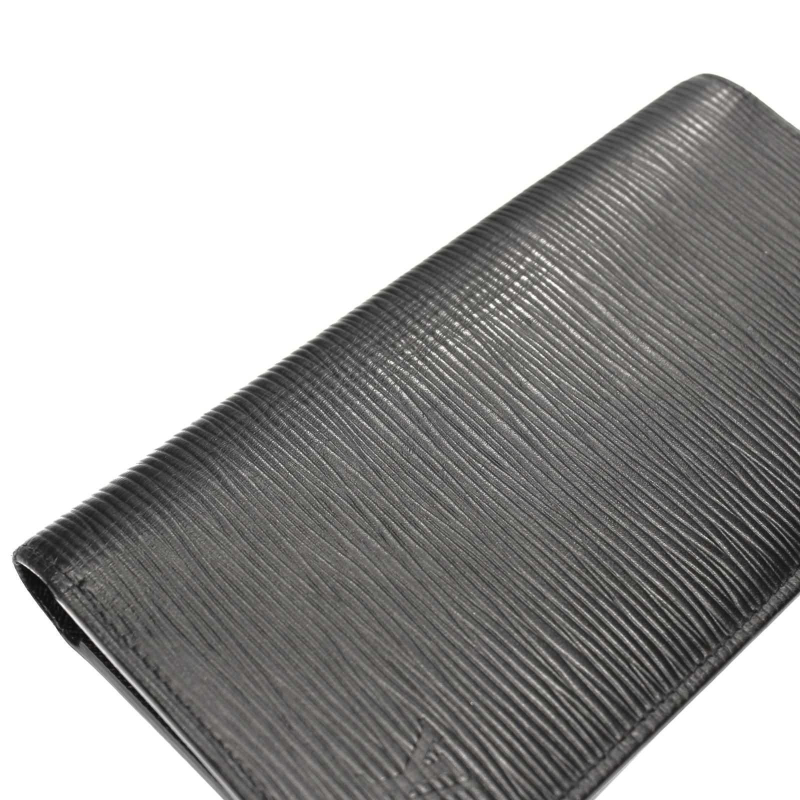 Louis Vuitton Portefeuille Brazza Epi Noir Wallet — view 3