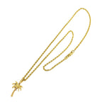 Louis Vuitton Palm Tree Diamond Necklace 50 18k Yellow Gold — view 2