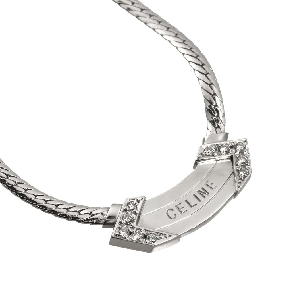 Celine Diamond Necklace 42 Platinum — view 3