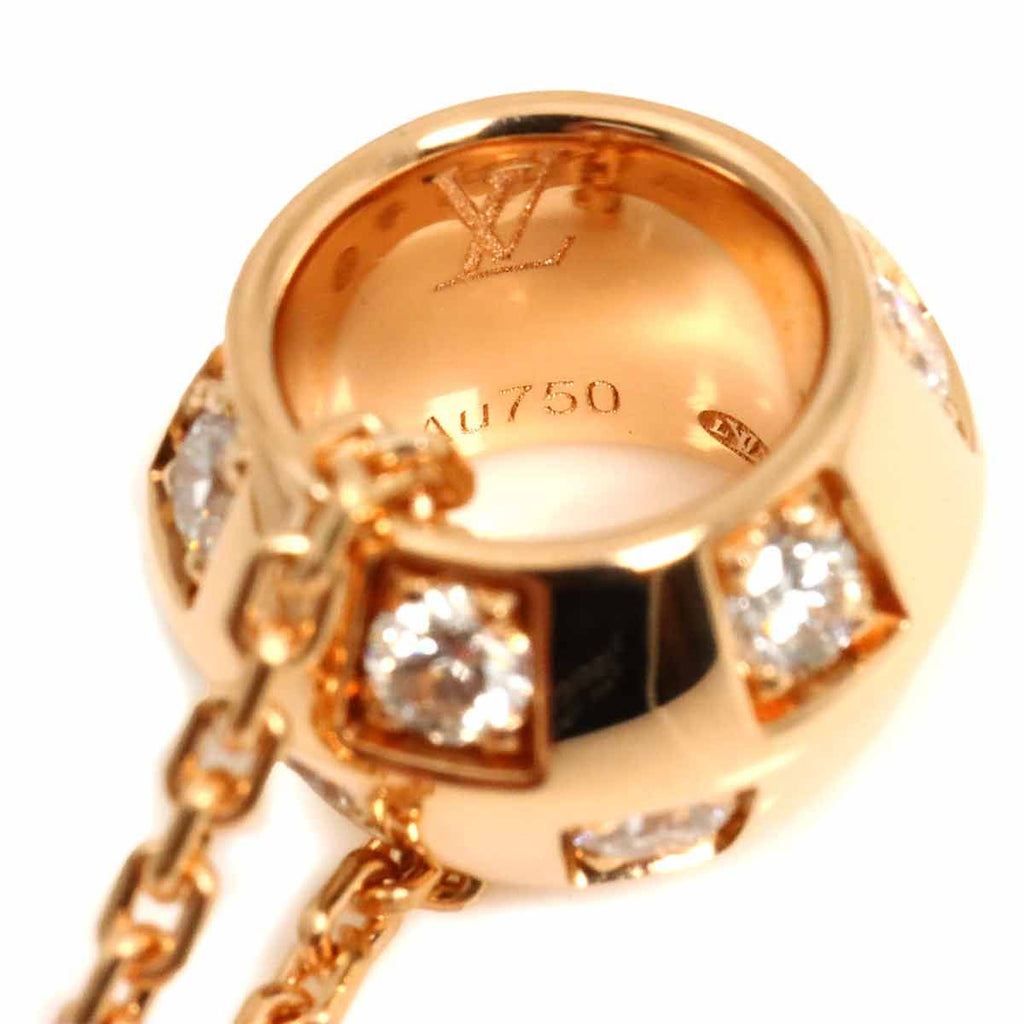 Louis Vuitton le Damier de Diamond Necklace 50 18k Pink Gold — view 3