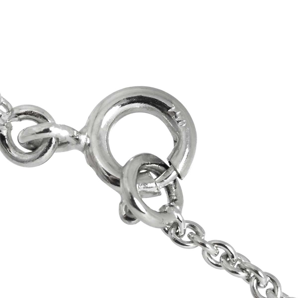 Hermes Amulette Birkin Diamond Necklace 40 18k White Gold — view 7