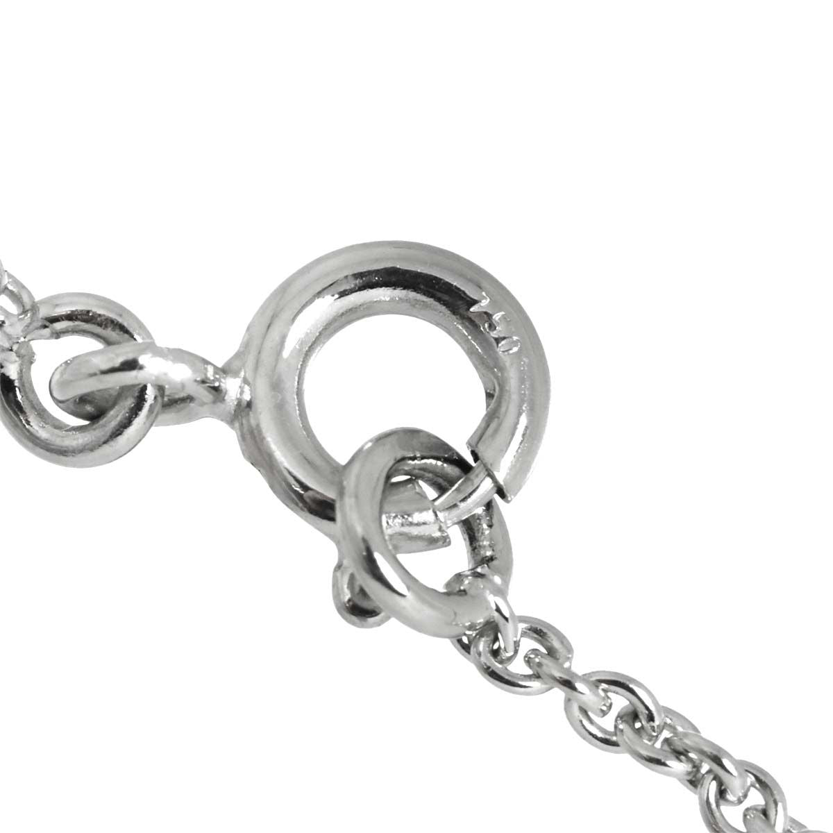 Hermes Amulette Birkin Diamond Necklace 40 18k White Gold — view 7