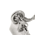 Hermes Amulette Birkin Diamond Necklace 40 18k White Gold — view 6