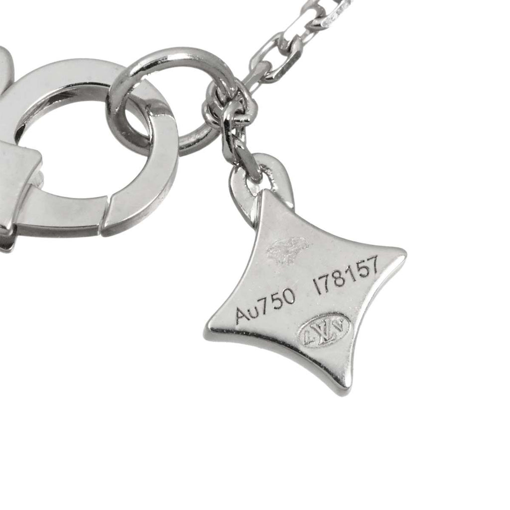 Louis Vuitton Double Round Diamond Necklace 42 18k White Gold — view 6