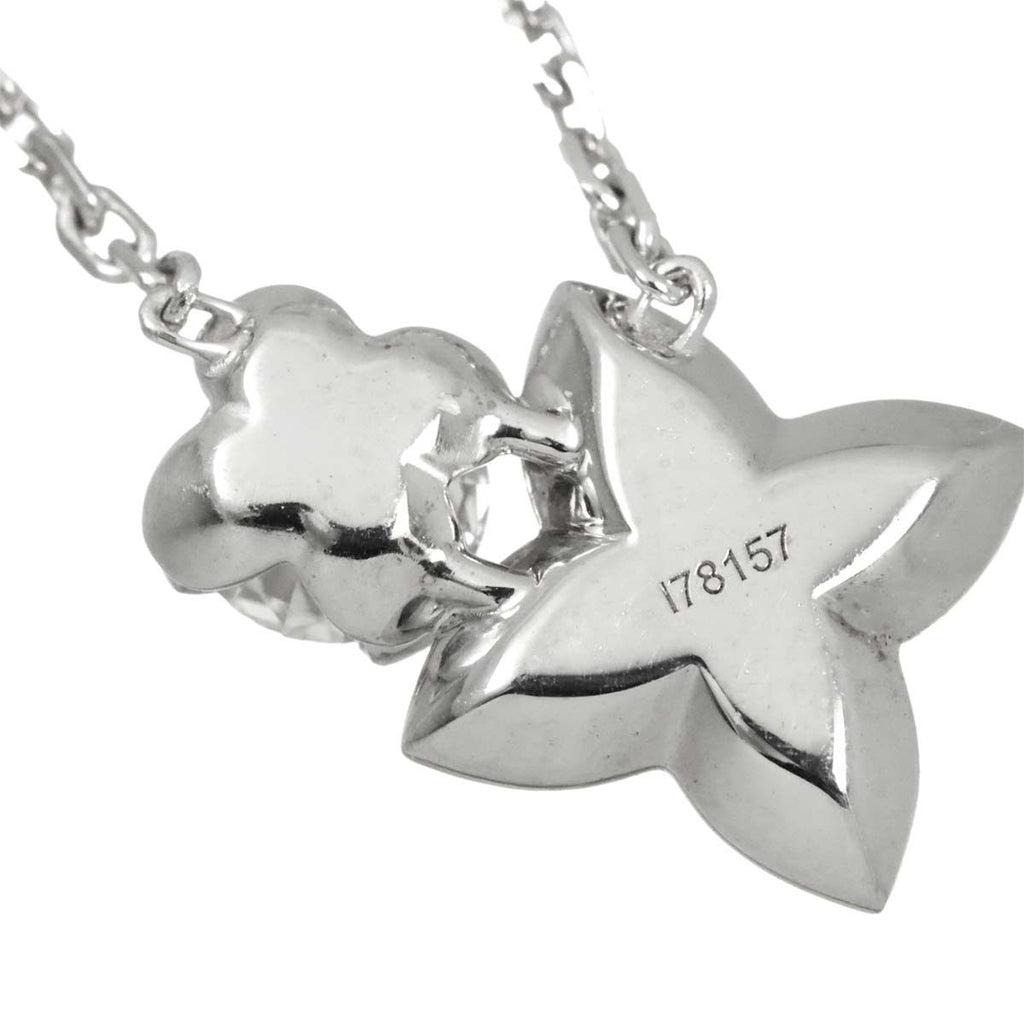 Louis Vuitton Double Round Diamond Necklace 42 18k White Gold — view 4