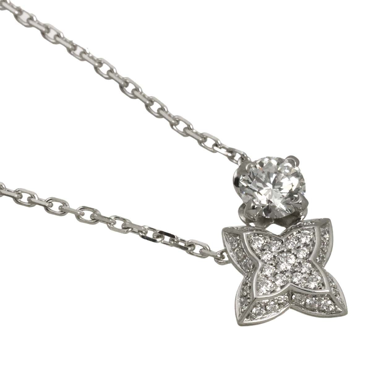Louis Vuitton Double Round Diamond Necklace 42 18k White Gold — view 3