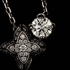 Louis Vuitton Double Round Diamond Necklace 42 18k White Gold — view 7