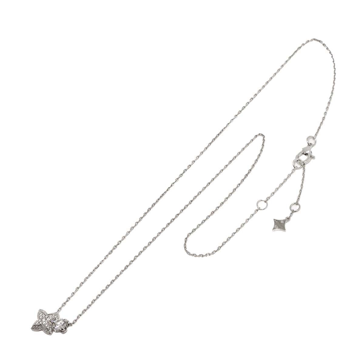 Louis Vuitton Double Round Diamond Necklace 42 18k White Gold — view 2