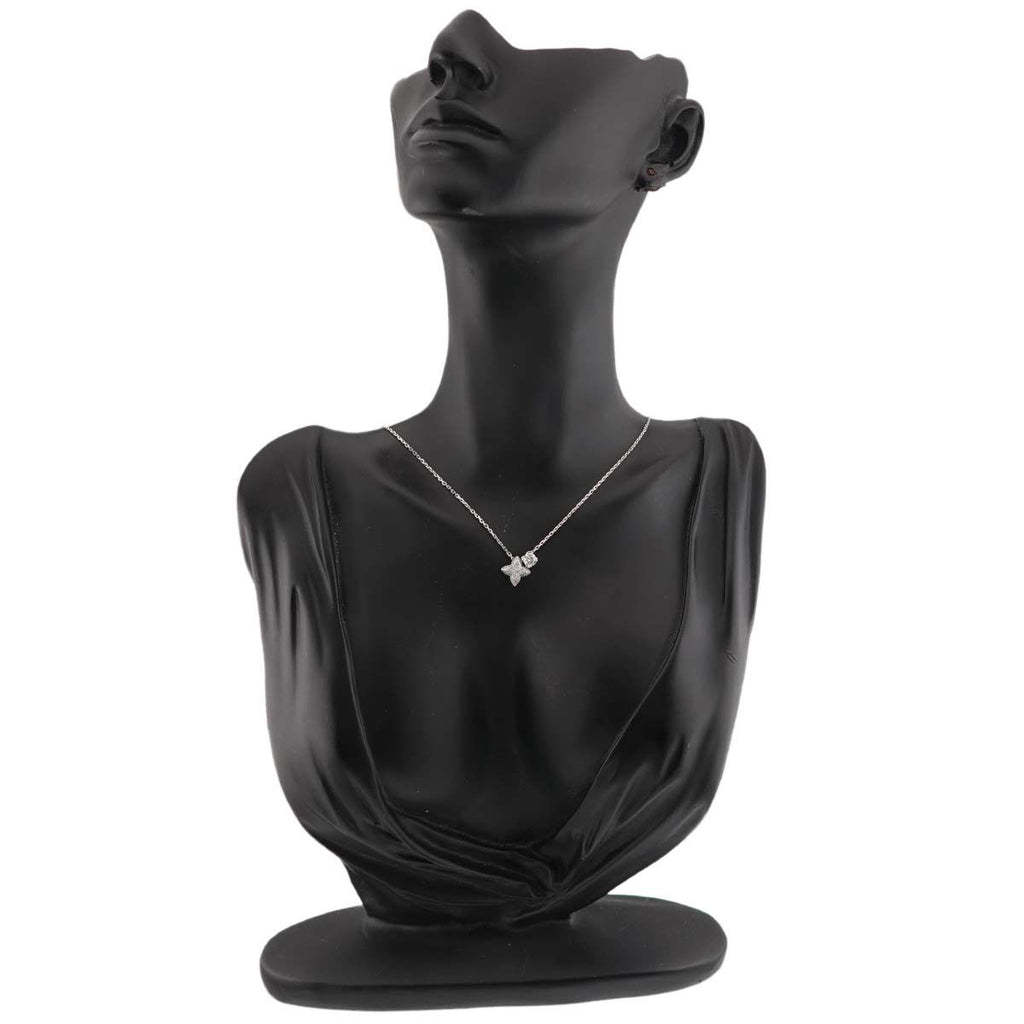 Louis Vuitton Double Round Diamond Necklace 42 18k White Gold — view 8