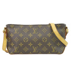 Louis Vuitton LV Trotteur Monogram Shoulder Bag Pochette Brown