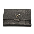 Louis Vuitton Portefeuille Capucines Compact Taurillon Leather Noir Hot