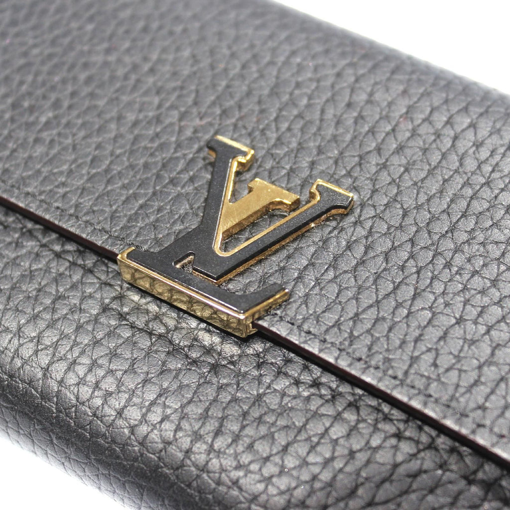 Louis Vuitton Portefeuille Capucines Compact Taurillon Leather Noir Hot — view 5