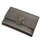 Louis Vuitton Portefeuille Capucines Compact Taurillon Leather Noir Hot — view 2