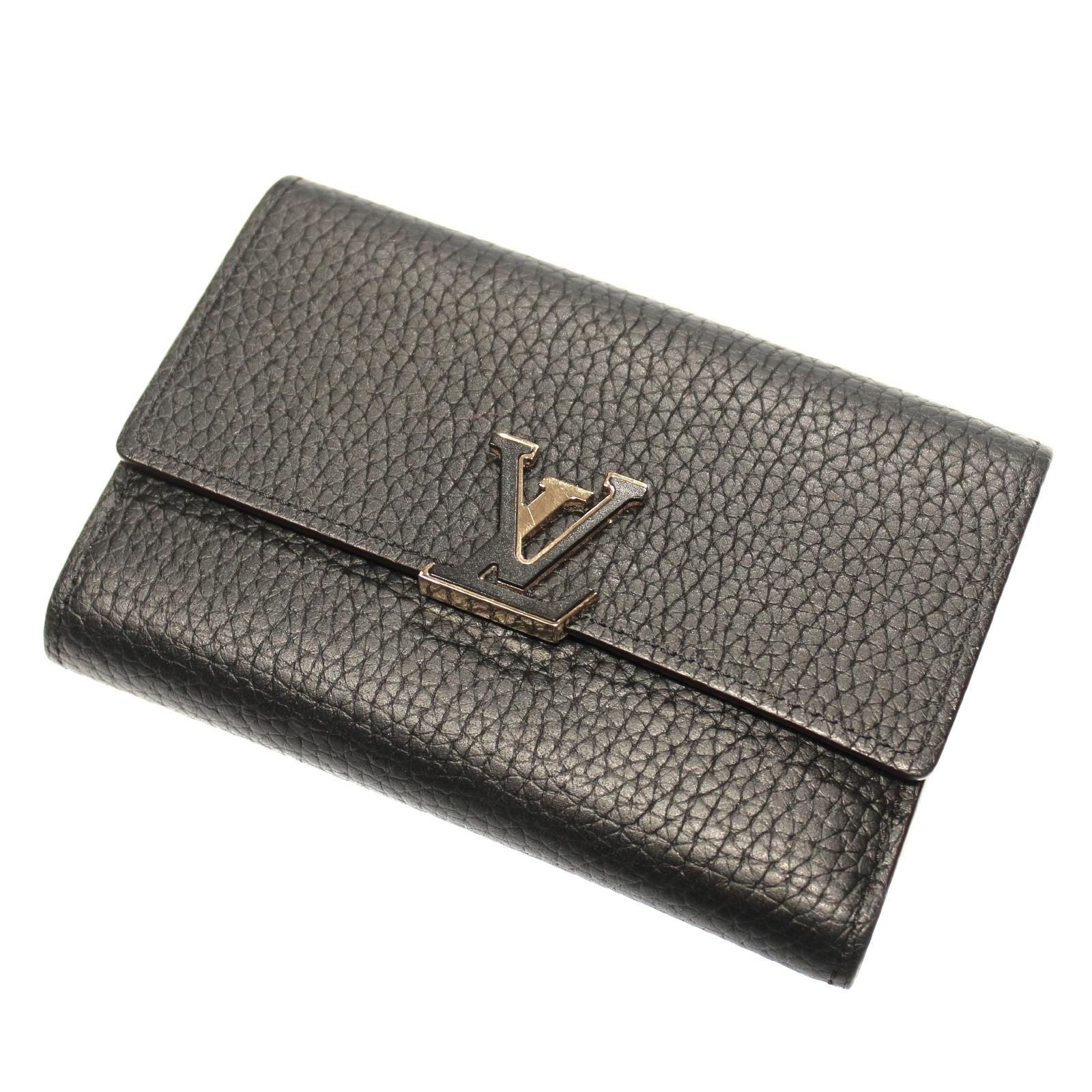 Louis Vuitton Portefeuille Capucines Compact Taurillon Leather Noir Hot — view 2
