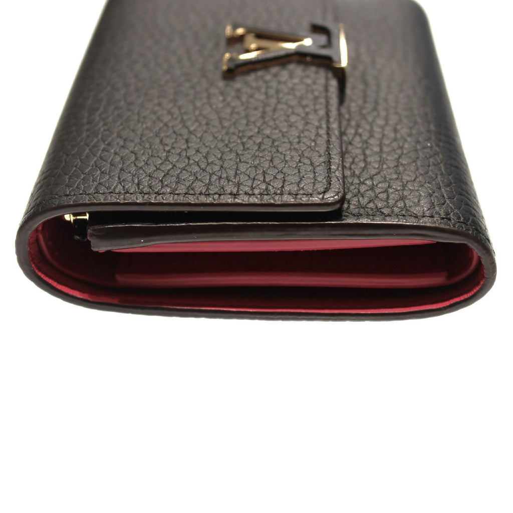 Louis Vuitton Portefeuille Capucines Compact Taurillon Leather Noir Hot — view 6