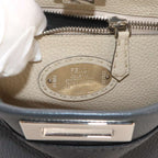 Fendi Selleria Peekaboo Regular 2-Way Bag Leather Gray — view 8