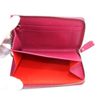 Loewe Anagram Key Ring Coin Purse Wallet Leather Pink Silver — view 6