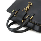 Saint Laurent Baby Cabas 2-Way Bag Leather Black — view 6
