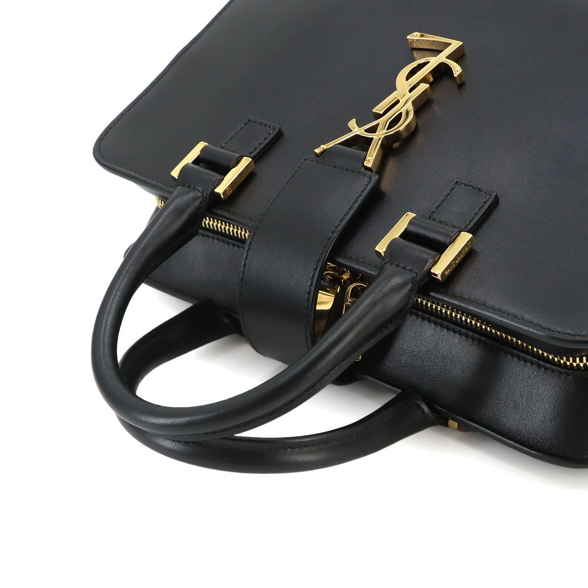 Saint Laurent Baby Cabas 2-Way Bag Leather Black — view 6