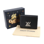 Louis Vuitton Epi Portefeuille Twist Compact Trifold Wallet Leather Noir — view 2