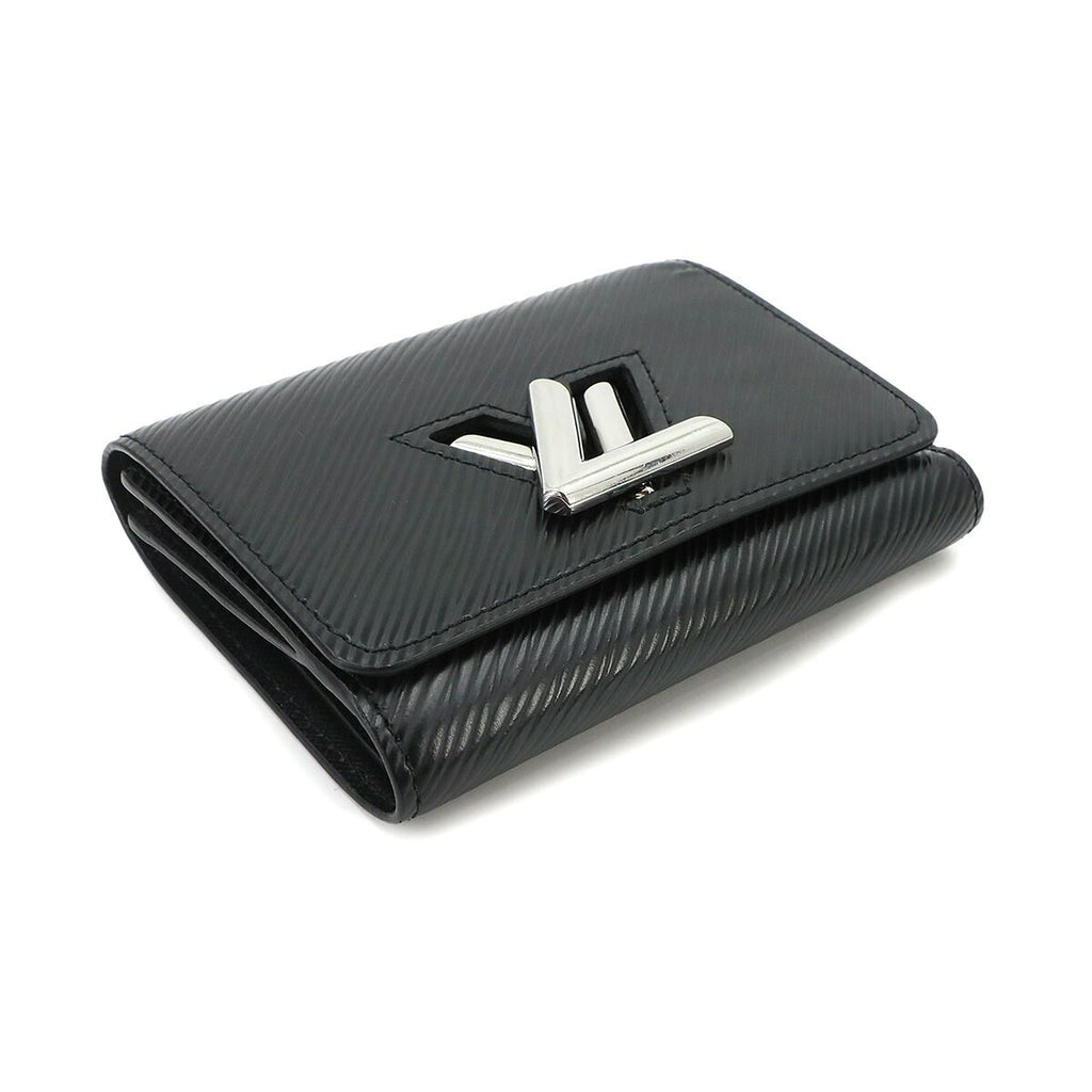 Louis Vuitton Epi Portefeuille Twist Compact Trifold Wallet Leather Noir — view 4