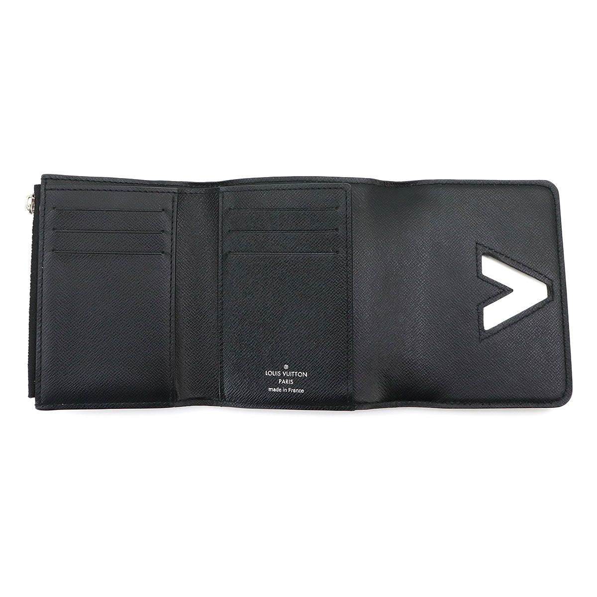 Louis Vuitton Epi Portefeuille Twist Compact Trifold Wallet Leather Noir — view 6