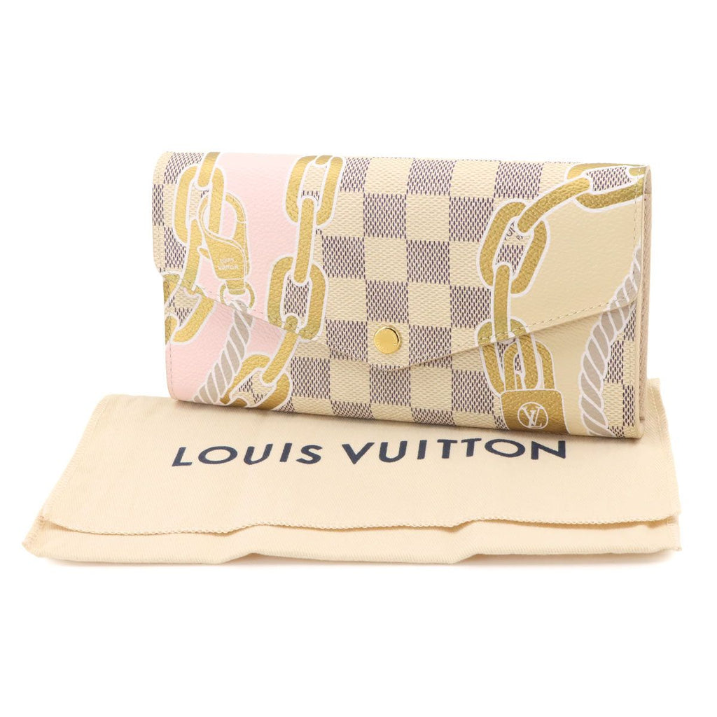 Louis Vuitton Damier Azur Nautical Portefeuille Sarah NM Bifold Wallet — view 2